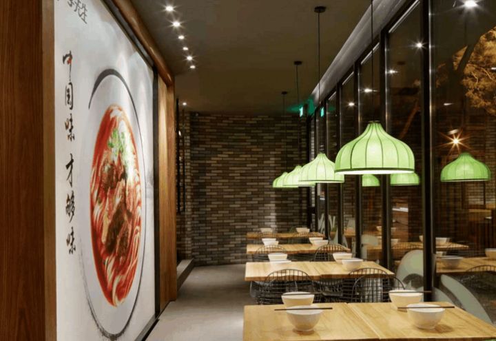 牛肉面餐廳平面布局設計，裝修施工效果，對品牌店影響有多大