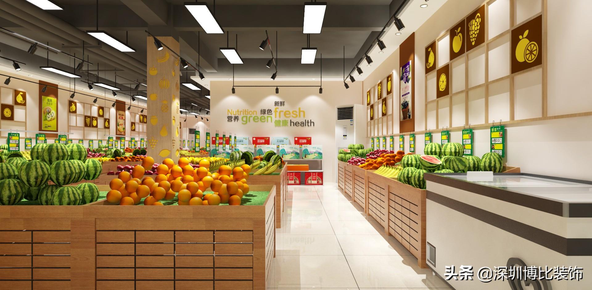 深圳水果店裝修設(shè)計(jì)公司，附近水果店裝修